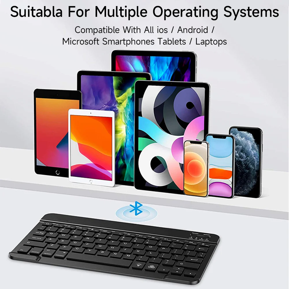 Capa para Tablet com Teclado Capa para Samsung Galaxy Tab a8 10.5 s6 Lite 10.4 s7 s8 11 s7 Plus s7 s8 - Imagem 5