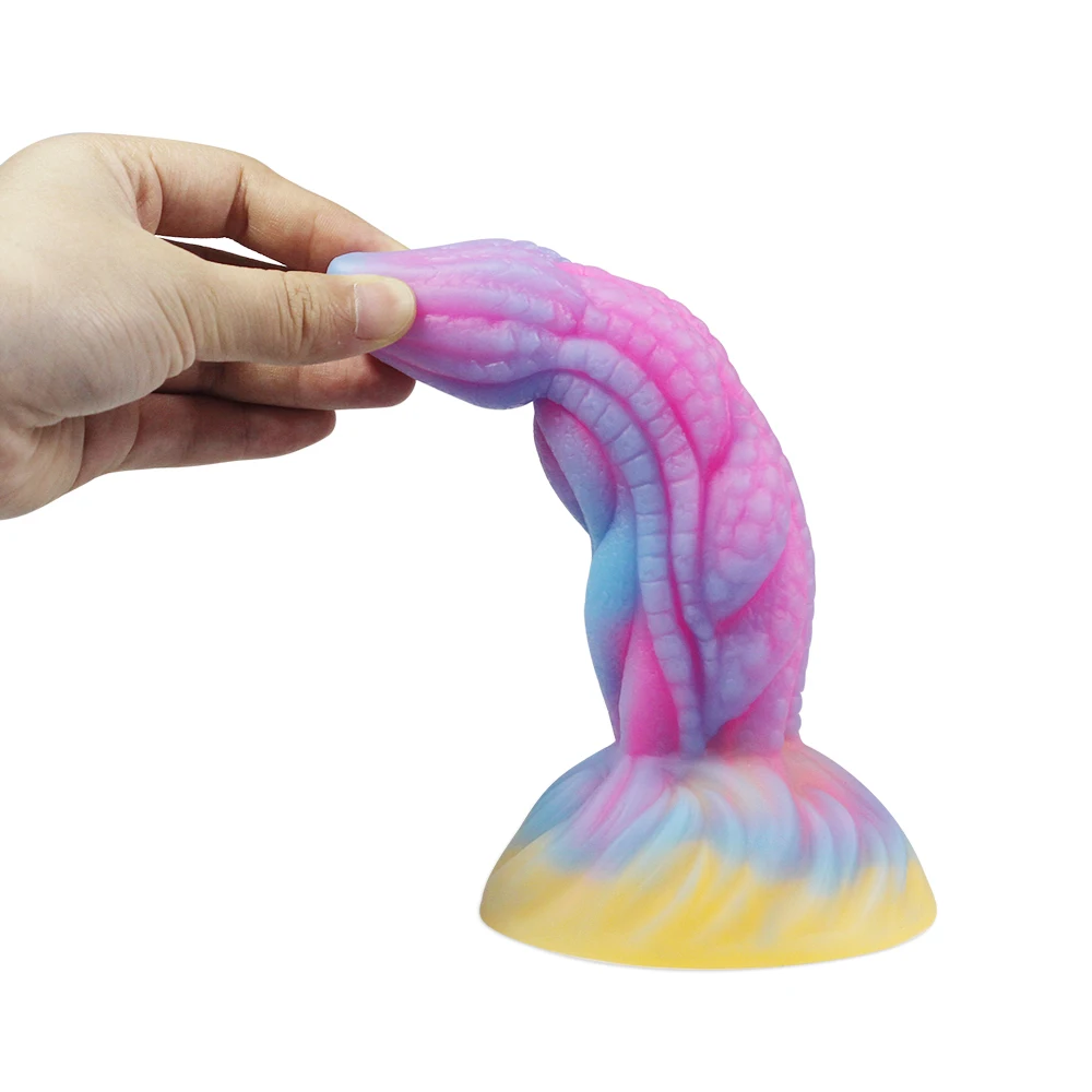 Dark Glowing dildo for Woman with Suction Cup Anal Butt Plug Sex Toys for women Big soft cock Light Erotic