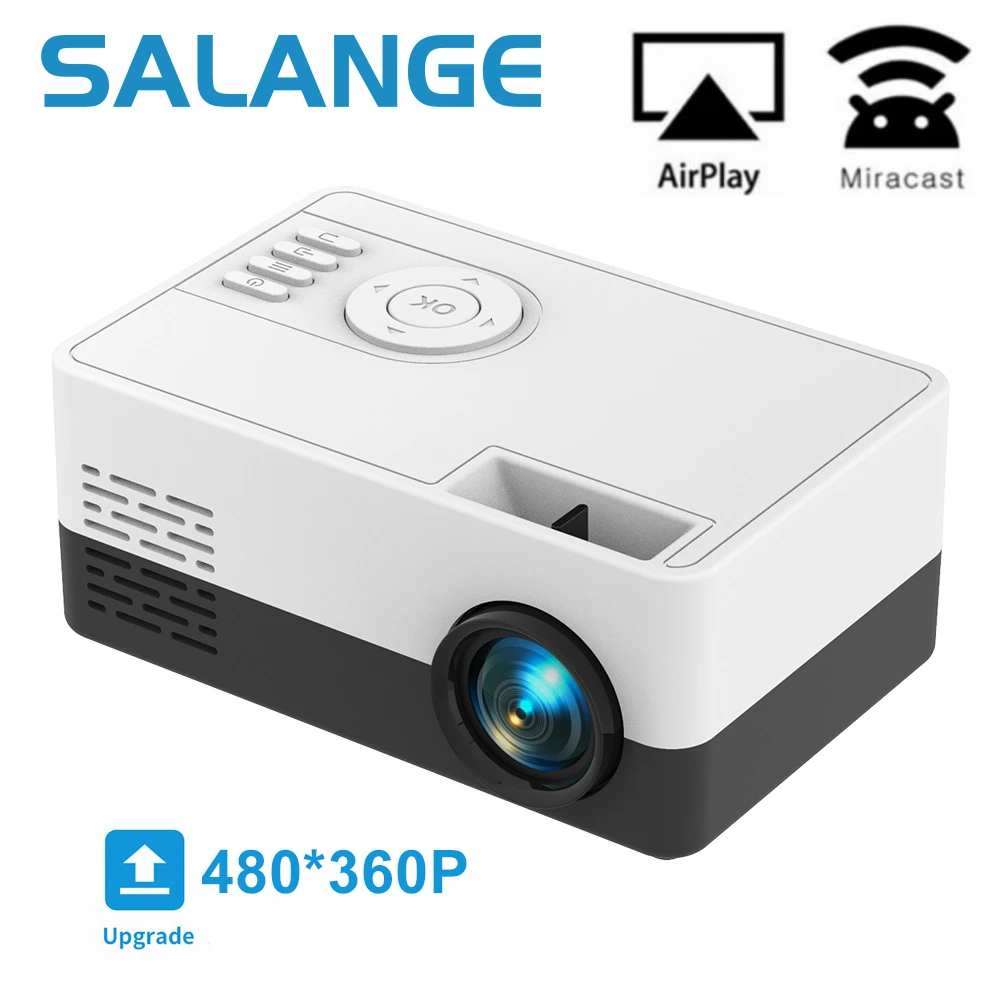 

Salange J15 Pro Led Mini Projector for Home Theater 480x360 Pixels 1080P Supported HDMI-Compatible USB Audio Video Mini Beamer