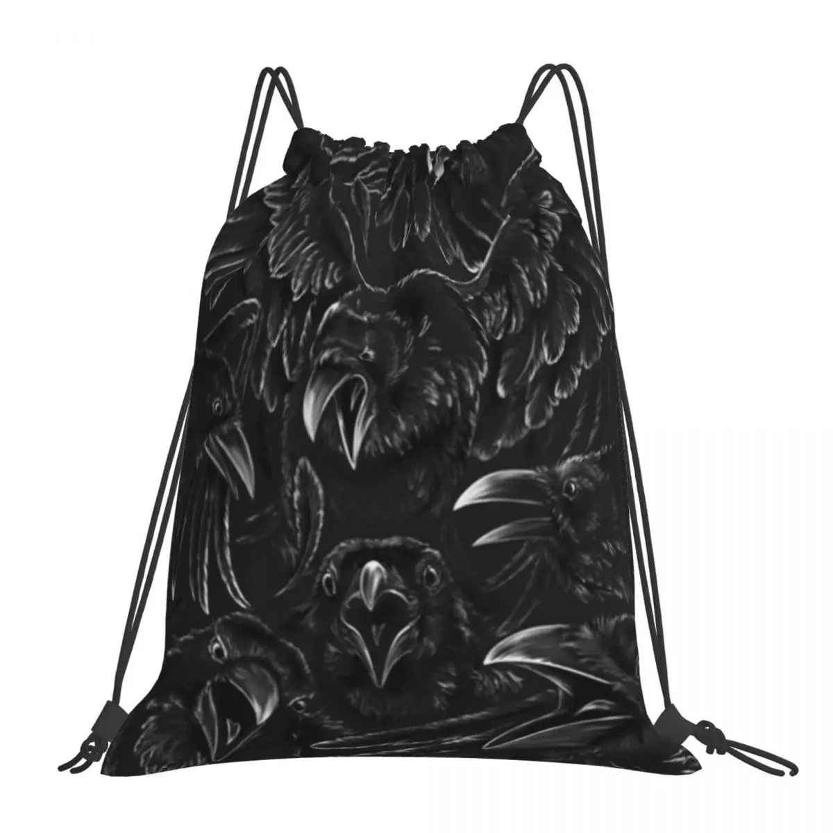 

Рюкзаки Raven Rage, повседневные Портативные Сумки на шнурке, сумка для хранения с карманом на шнурке, сумки для книг для путешествий и школы