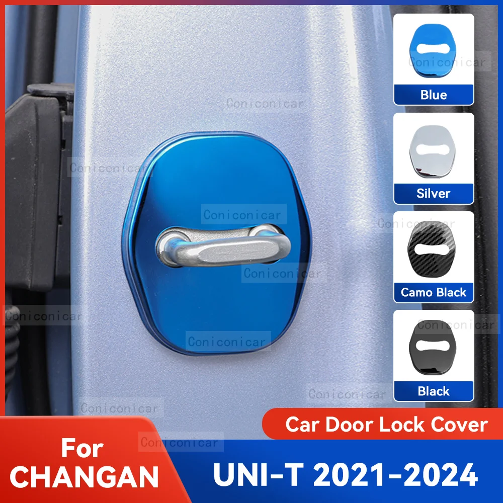 

Auto Car Door Lock Protect Cover Emblems Case Stainless Steel Decoration For CHANGAN UNI-T 2021-2024 Protection Accessories