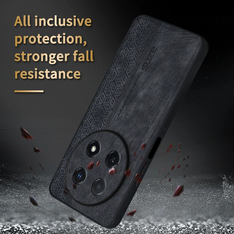Premium Shockproof Leather Case - Soft Skin Feel, Durable Protection