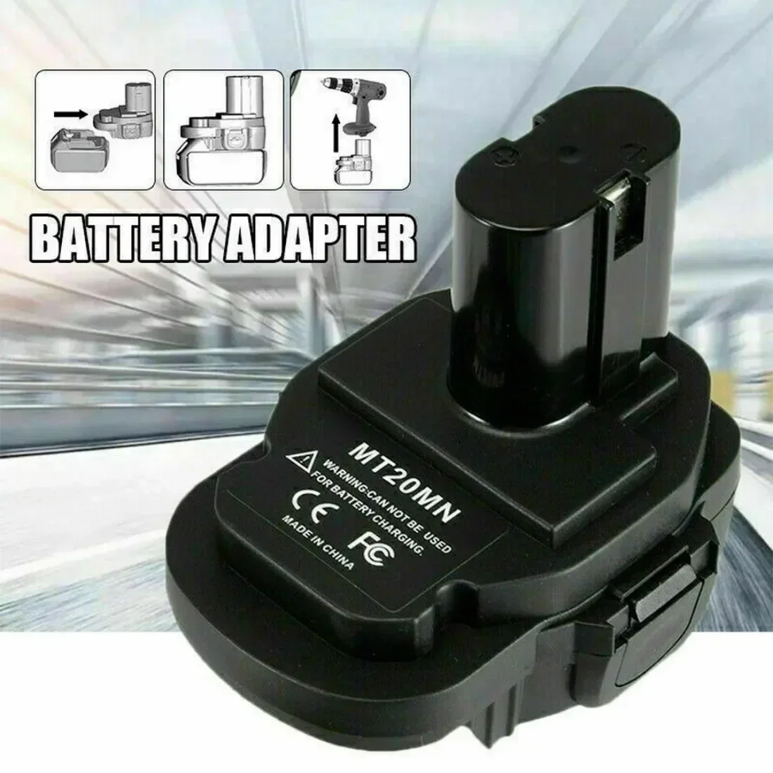 Converter Battery Adapter for Makita 18V Lithium-Ion Battery BL1830B BL1850 Convert to for Makita 18V Ni-Cd/Ni-Mh Battery tools 18v 3000mah is used for replacing lithium battery of makita rechargeable electric tools lxt bl1860b bl1860 bl1850 dc18rc charger