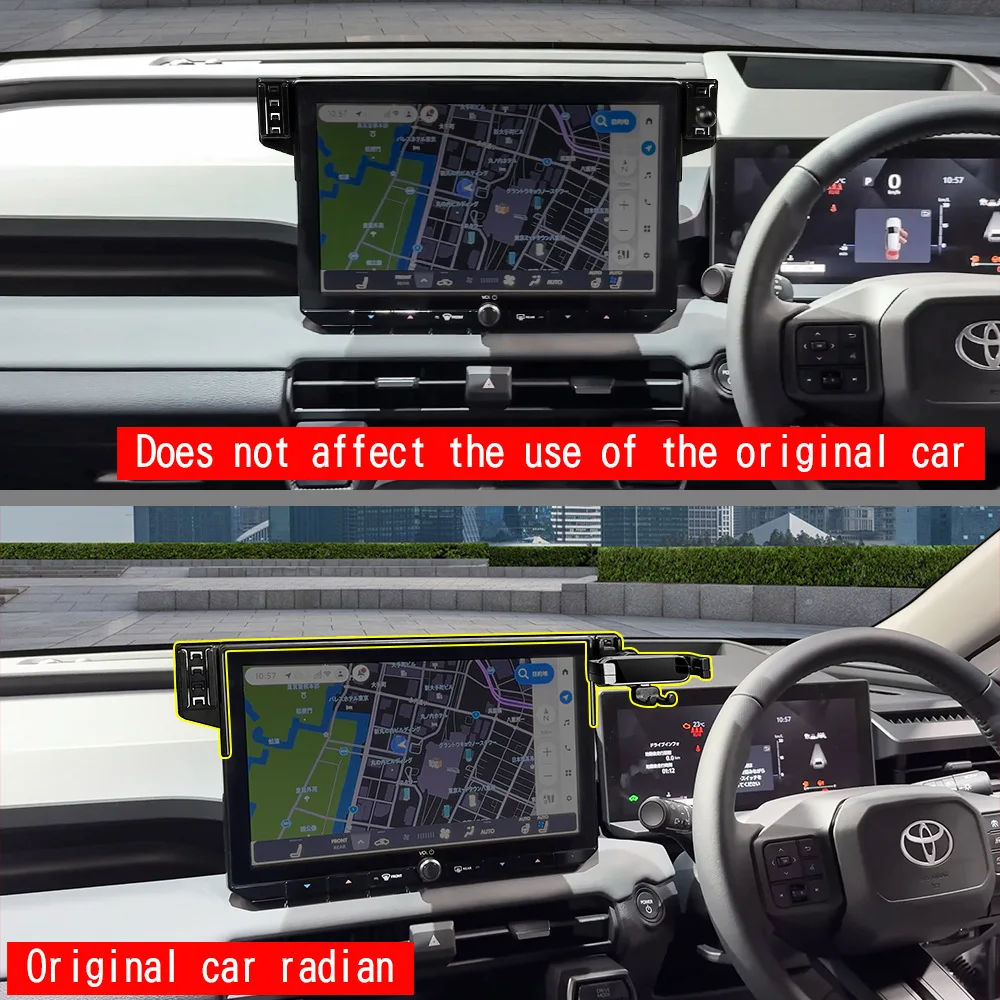 2026년형 토요타 RAV4 내비게이션 화면 휴대폰 거치대 12.9인치 화면 전용 실내 개조 액세서리