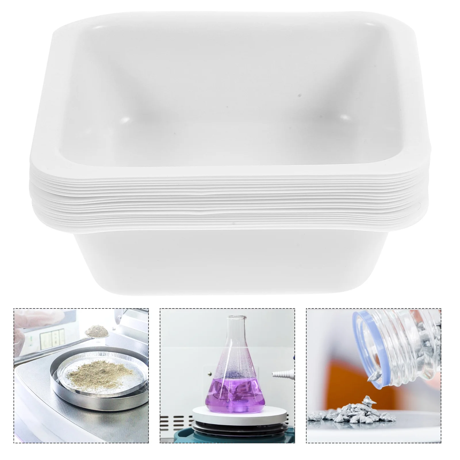 

Plastic Weighing Plate Weighing Boats Dish Anti-Static Weigh Boat Labs Weighing Dish Weighing Tray for Laboratory