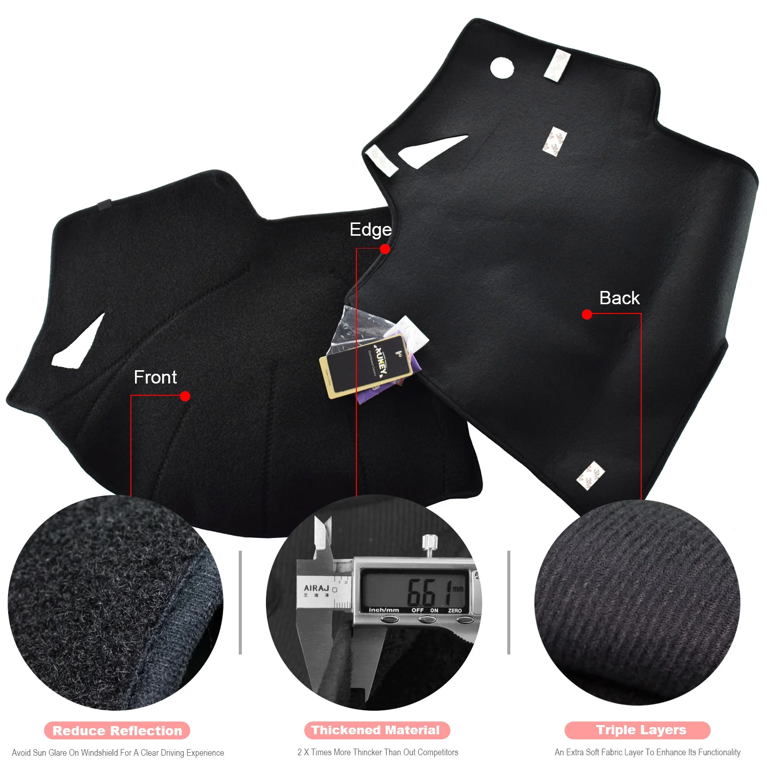 OEMASSIVE FIT FOR 2009 2010 2011 2012 MAZDA 6 GH DASHBOARD COVER DASH MAT PAD SUN SHADE DASH BOARD COVER CARPET PROTECTIVE