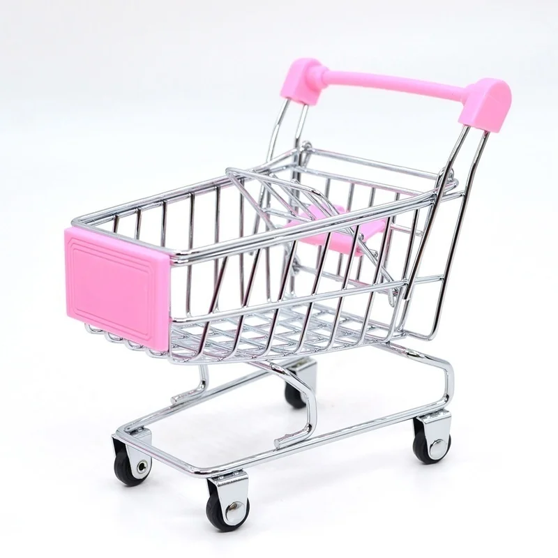 Miniature Shopping Trolley Cart Toy and Home Decoration
