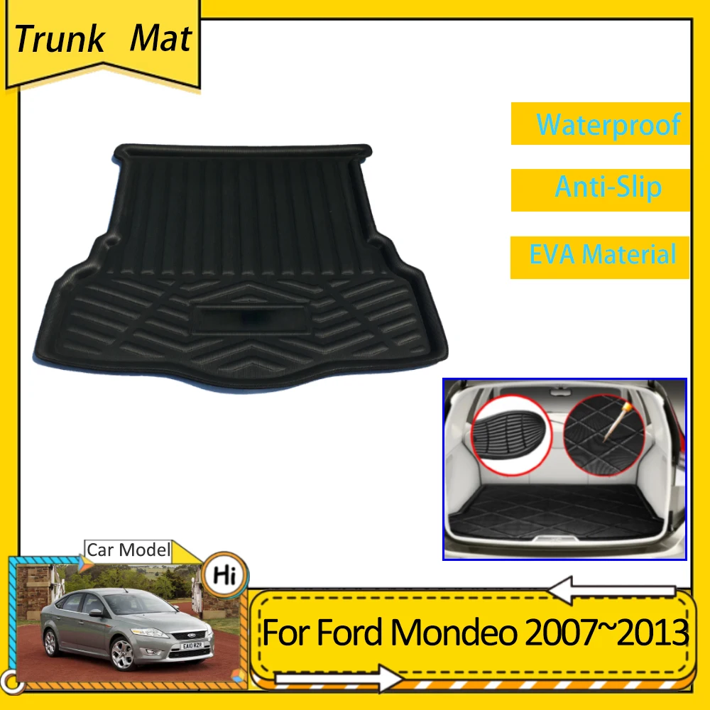 

Car Trunk Mats for Ford Mondeo MK4 Fusion 2014 2015 2016 2017 2018 2019 2020 2021 Accsesories Protective EVA Waterproof Carpet