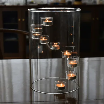 Extra Large Glass Candle Holder 1