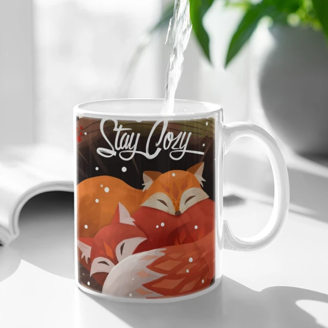 Stay Warm White Coffee Mug,fun Coffee Mug 