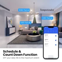 Melery Wifi Smart Tuya Light Switch Stairs Mexico US Wall Socket Plug Outlet Intelligent Glass Panel Remote Alexa Google Home - Image 6