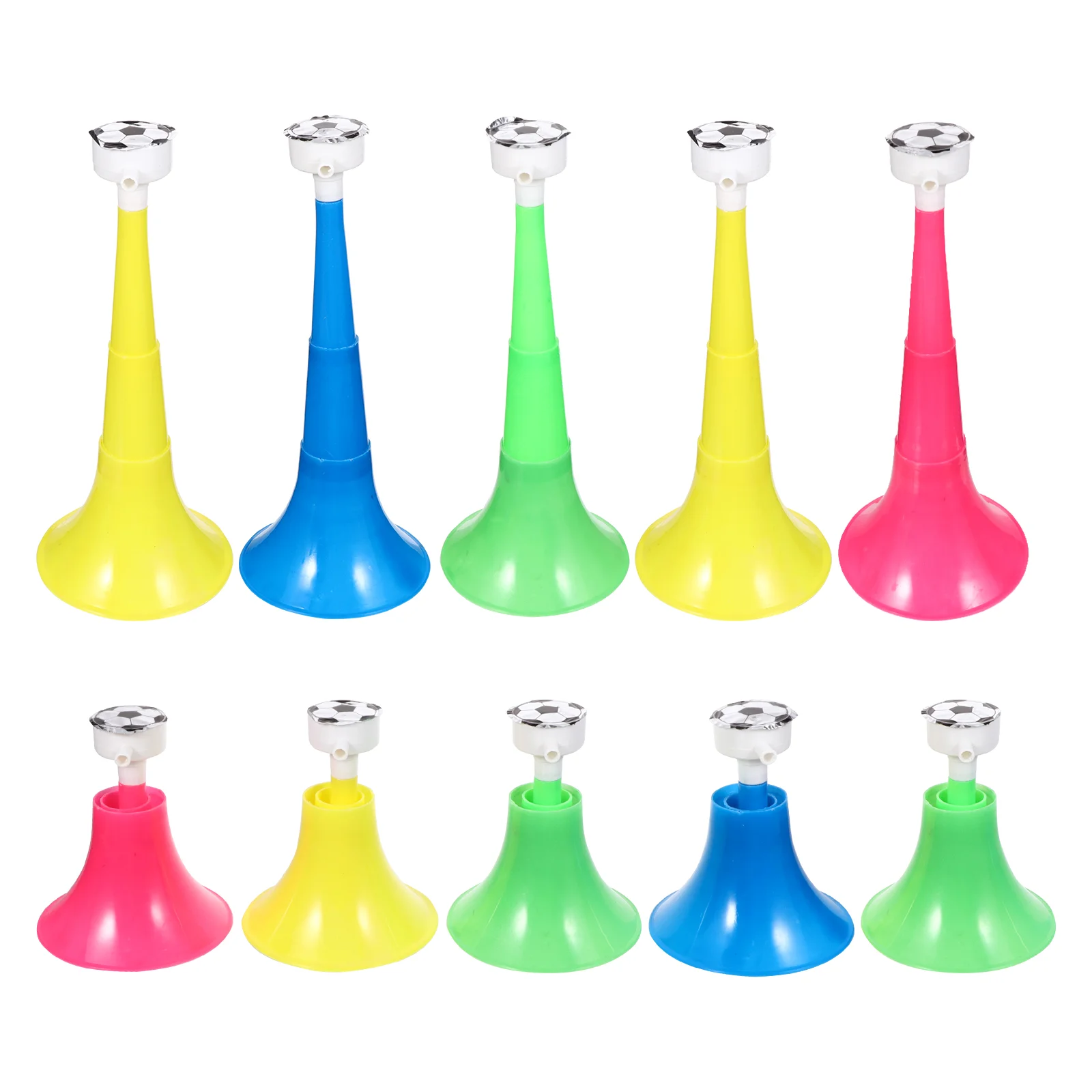 

10 Pcs Football Trumpet Toy Toys Horn For Game Sports Soccer Fan Horns Pp Child Fans Cheering