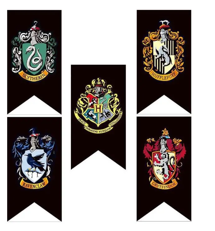 Harries Bandiera Decorativa 70*120Cm Magic Four College Emblem Double Corner Hanging Cloth Home Decoration Hanging Pictures