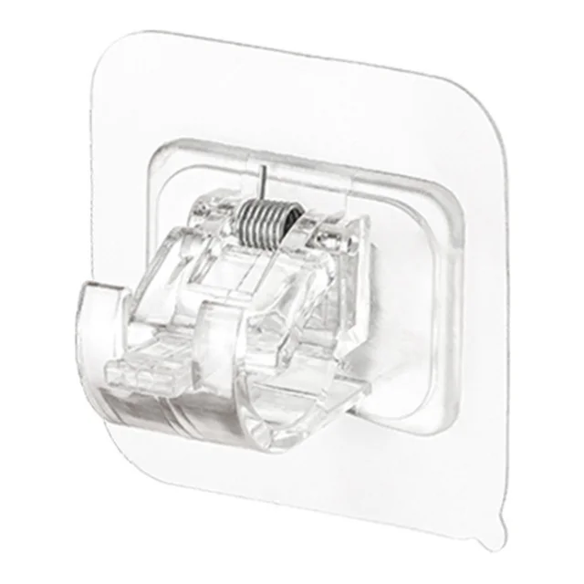 Függönyrúd Horog Anélkül, Hogy Ragasztó Típusú -Bilincs Tartó Ajtó Függöny Teleszkópos Rudat Falhorogok - Image 6