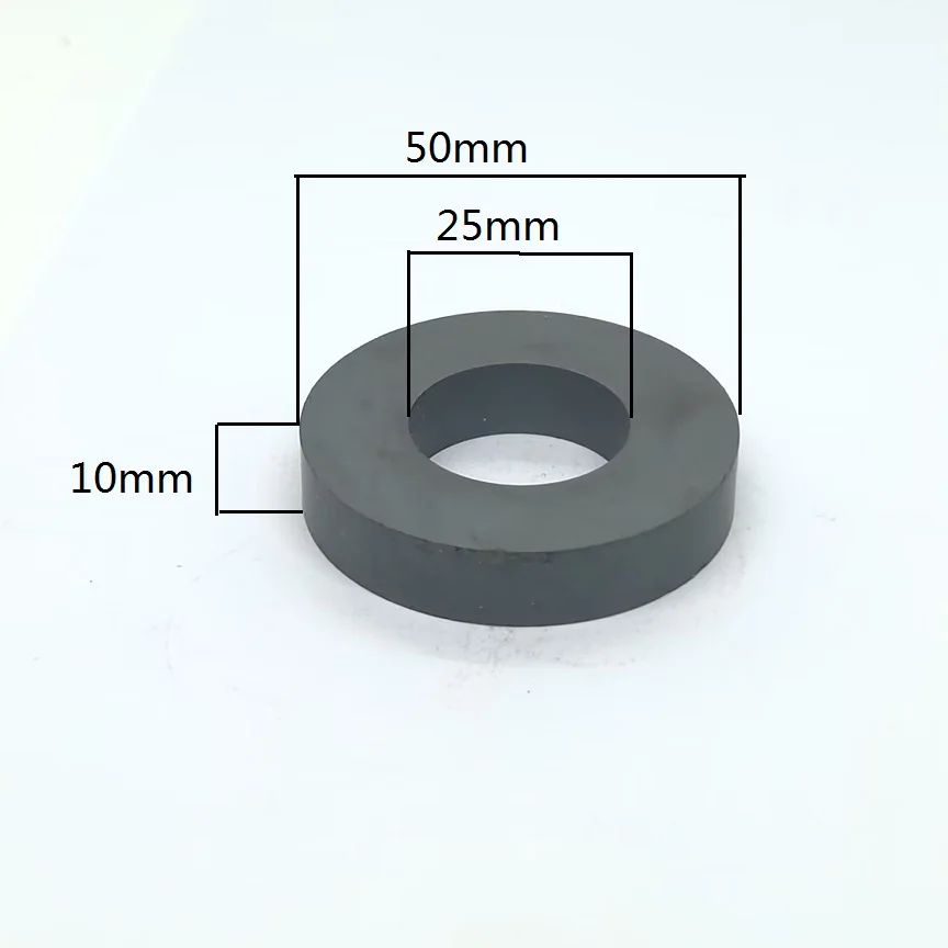 1-10 개/몫 링 페라이트 자석 직경 27-80mm 강한 검정색 희토류 영구 자석 구멍 17-40mm 32*8 45*8 50*10 60*10 80*15