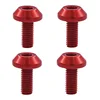 4 Pcs Bicycle Water Bottle Cage Bolt Cycling Accessories Kettle Holder Aluminum M5 Screw Handle Bikes Part for MTB Road Bike 4