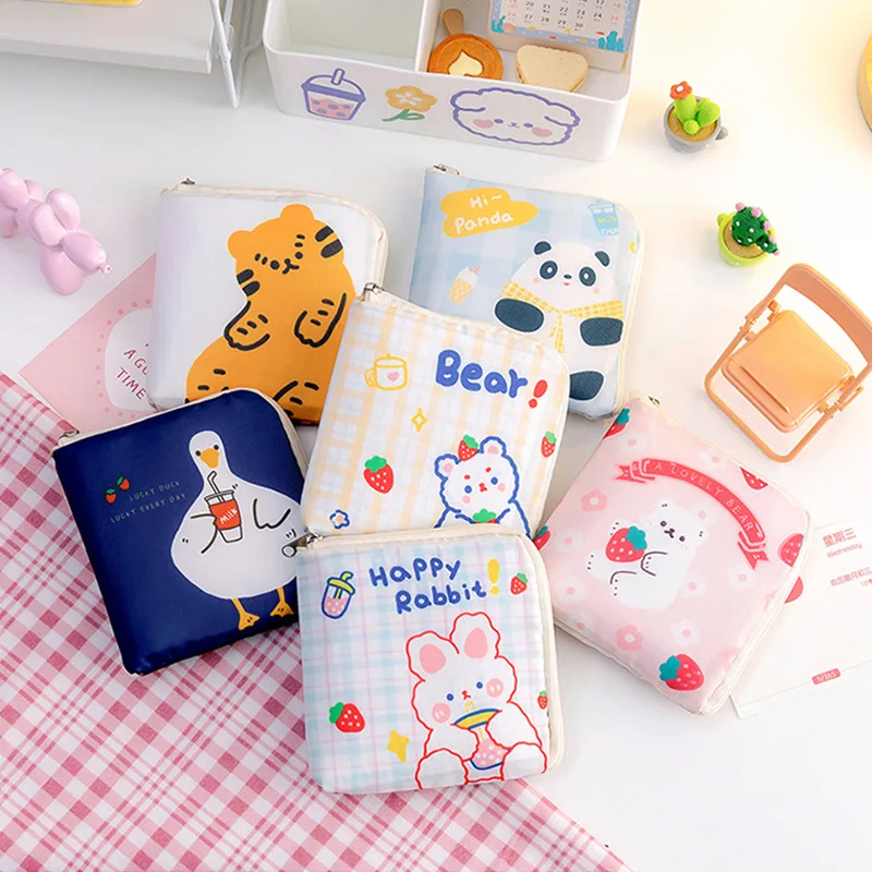 Cute Women Sanitary Napkin Tampon Storage Bag Sanitary Pad