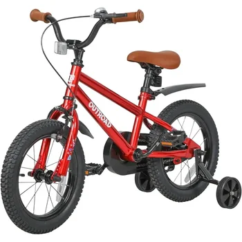 Children's 14/16/18 Inch Bike with Training Wheels and Dual Handbrakes for Ages 3-9