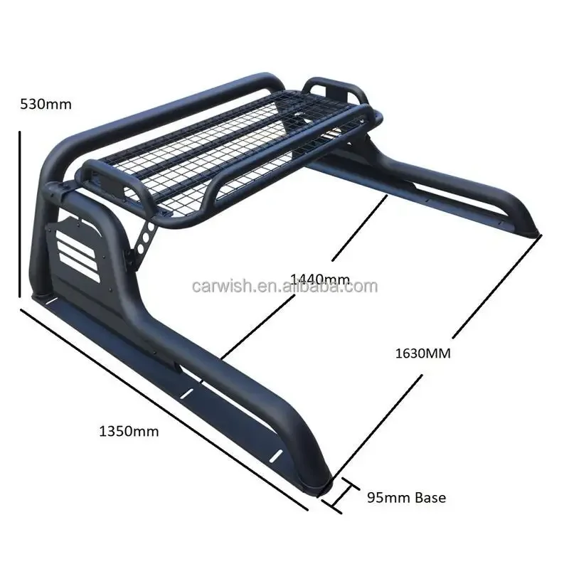 Hot Sale Steel Roll Bar with Roof Rack For Hilux custom hard steel car roof luggage carrier roof rack for off road fj cruisercustom