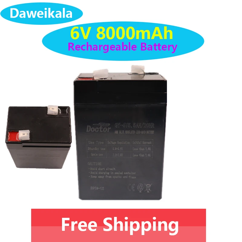 

2023 6V 8000mAh pricing electronic scale table scale lead-acid battery emergency light children's toy car rechargeable battery