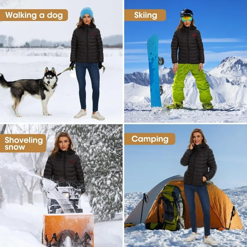 Heated Jacket Heated Vest USB 9 Zone Heated Sleeveless Jacket Outdoor Warming Constant Temperature Heating Vest For Men And Women M-4XL