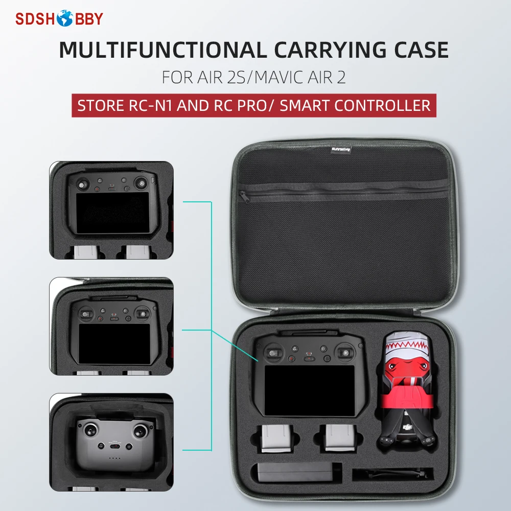 

Sunnylife for Mavic Air 2 RC PRO Smart Controller Air 2 Controller Large Capacity Portable Shoulder Bag Handbag