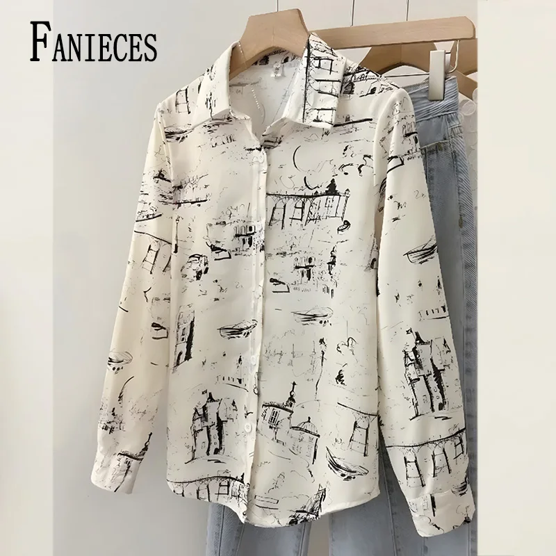 

Женские рубашки FANIECES S-4XL большого размера, рубашки и Блузы для женщин قمصمصوزوز인 인 옷 ropженская одежда 6352