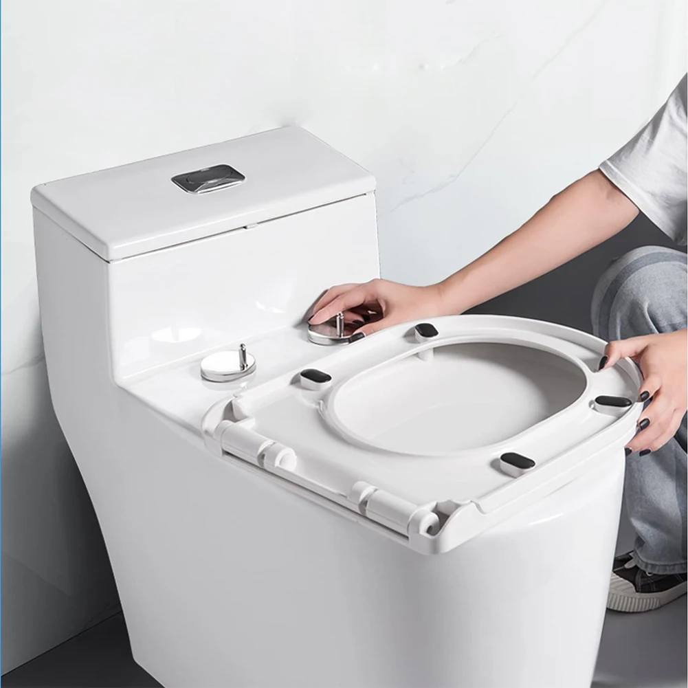 Toilet Seat Hinge Fixings Nuts Screws Quick Release Hinges Fitting Rubber Back To Wall for Toilet Seat Hinge Replacement