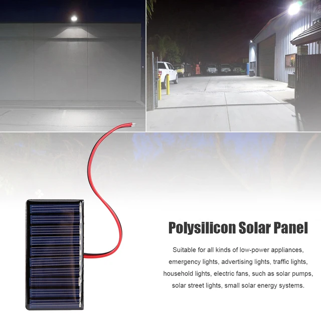 Traval Outdoor Solar Battery Board 0.3W 5V Polysilicon Solar Epoxy Panel Module Lights Battery Power Charger  for Cellphone 6