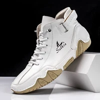 New Handmade Men Boots Design Sneakers Man Outdoor Casual Leather Men Sneakers Ankle Boots Trekking Fall Breathable Hot Sale - Image 5