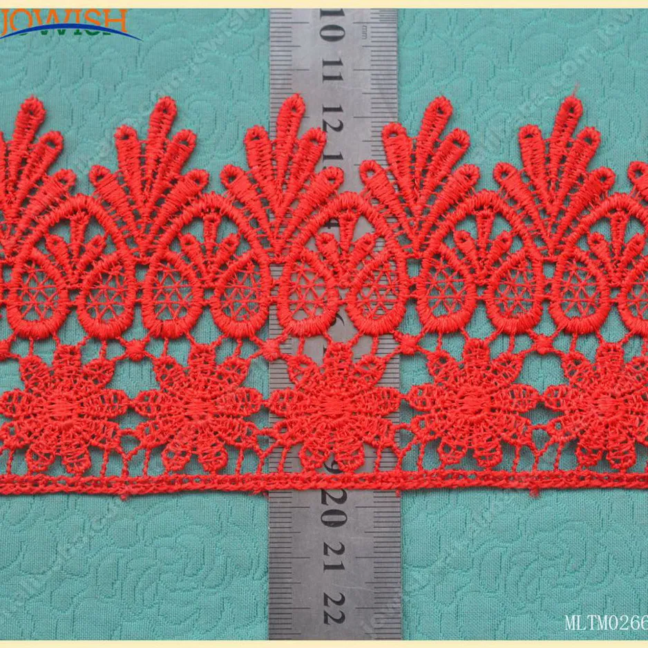 

Африканская Полиэстеровая кружевная ткань 8 см, 10 ярдов, нигерийская вышивка, кружевная отделка, Высококачественная Цветочная отделка для ж...