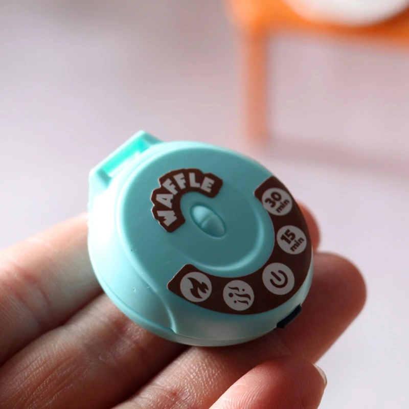 HUYU 1/6 1/12 Scale Dollhouse Miniature Waffle Maker Realistic Toaster Bread Machine Interactive Pretend for Play Toy Girls