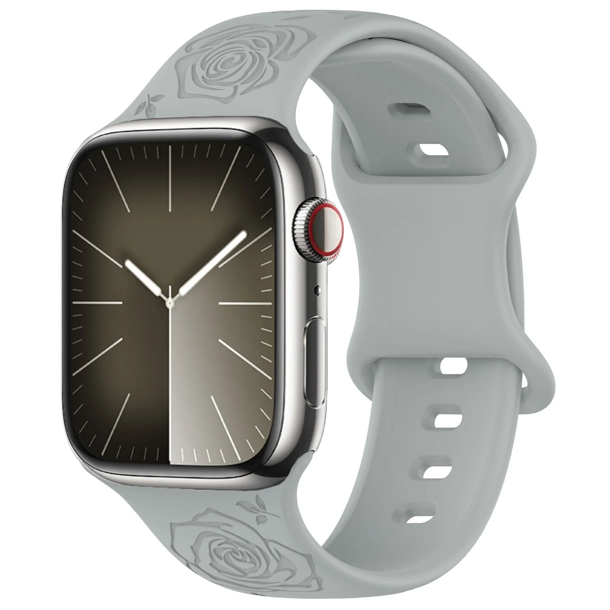 Engraved Silicone Pattern Watch Strap Bracelet