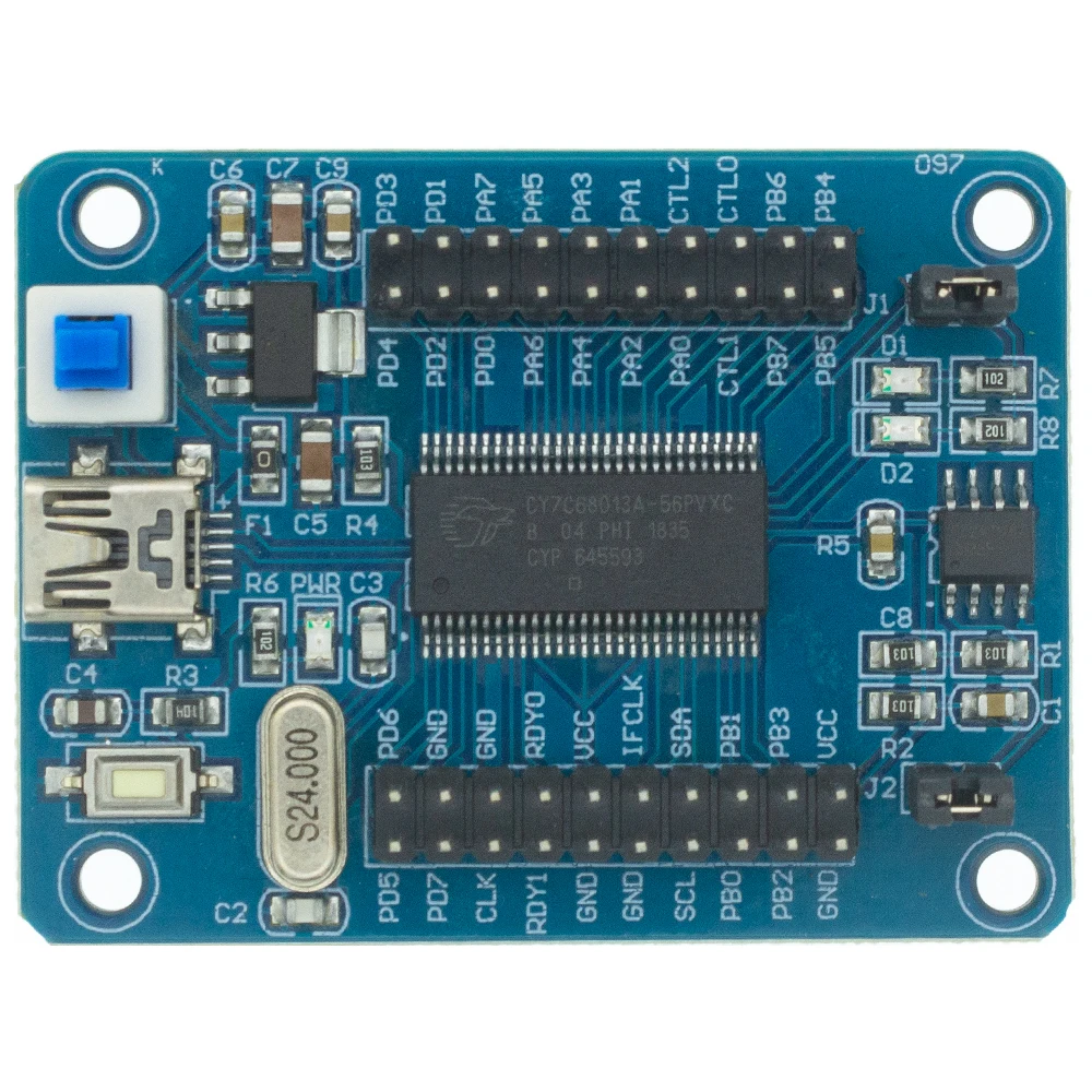 

CY7C68013A EZ-USB FX2LP Develope Board Module USB Core Board USB Logic Analyzer With I2C Serial SPI Interface Low Power