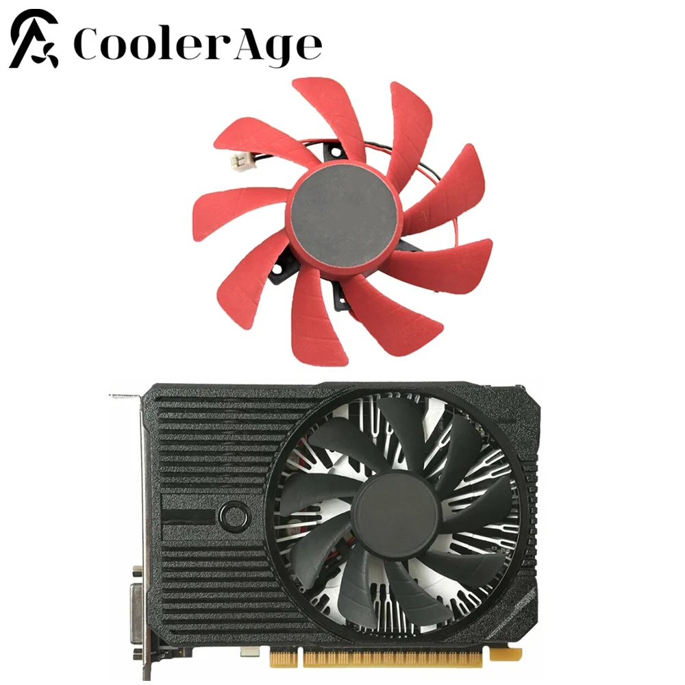 Ventola Di Raffreddamento 85Mm T129215Sh Muslimex 2Pin 0.3A Per Ventole Per Schede Video Zotac Gtx 1050 Geforce Gtx 1050 Ti Mini 4Gb