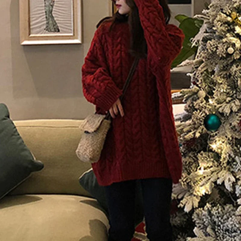 Autumn and Winter New Women's Clothing Round Neck Long-sleeved Sweater Fashion and Casual Elegant Pullover Knitwear Loose Top