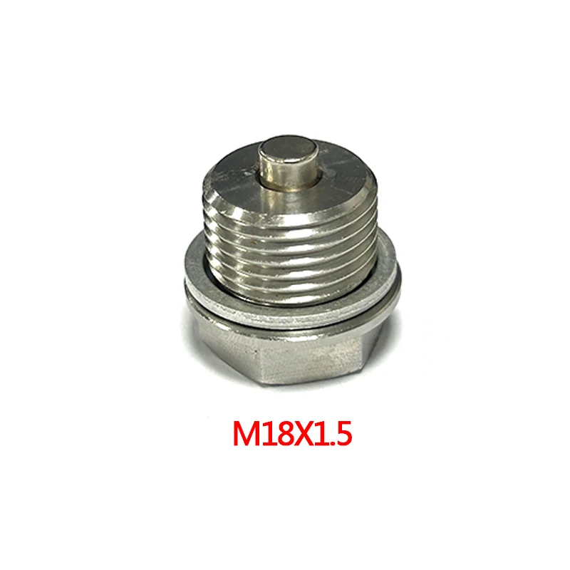 M18X1.5MM Stainless Steel Car Oil Drain Plug with Neodymium Magnet Universal