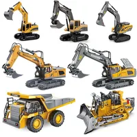 5/11 Channel Remote Control Car Excavator Large Engineering  Toy Yigong Simulation  Alloy Remote Control Excavator Toy Kids Gift 1