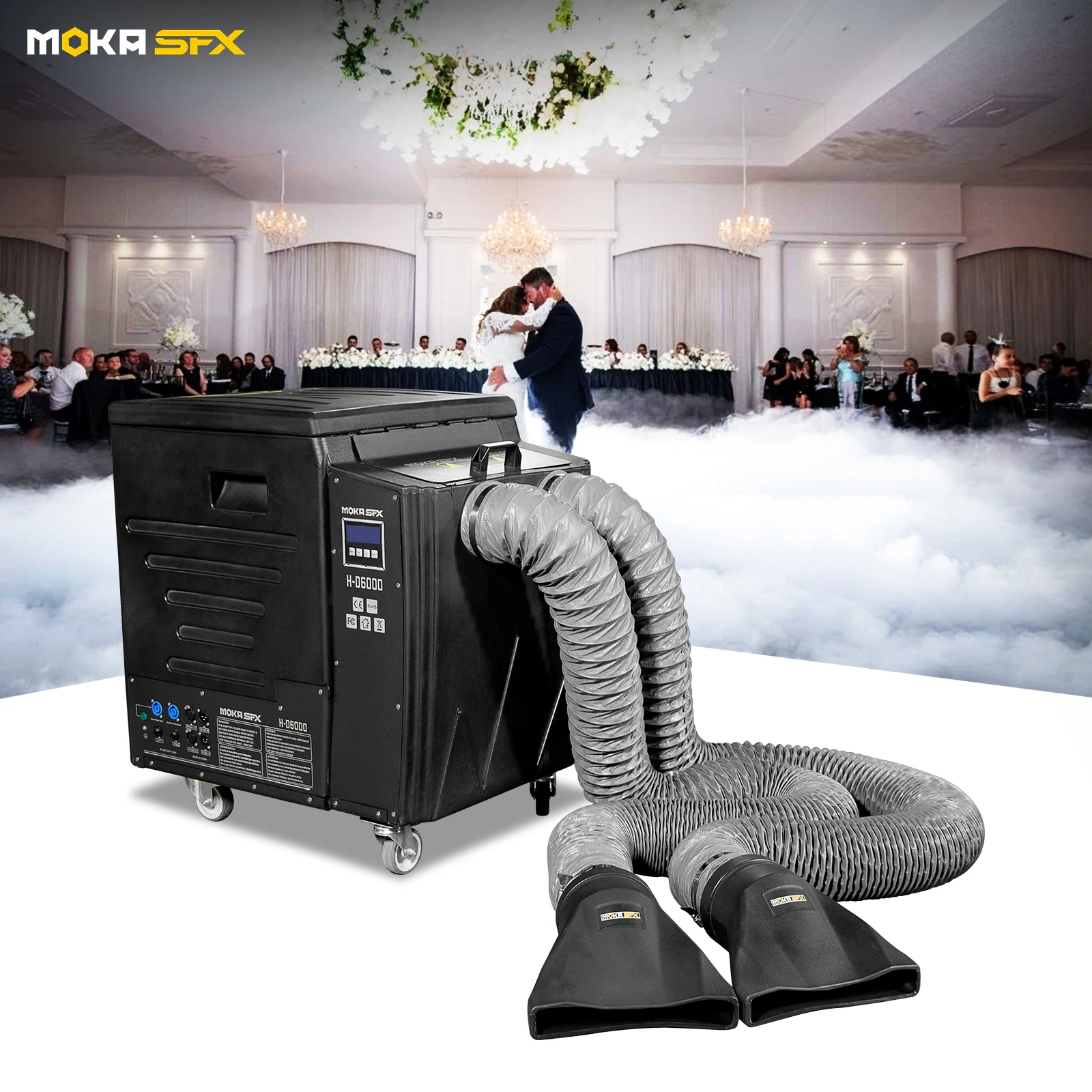 MOKADMX6000WDryIceFogMachineSuperDualOutputRemoteControlLow