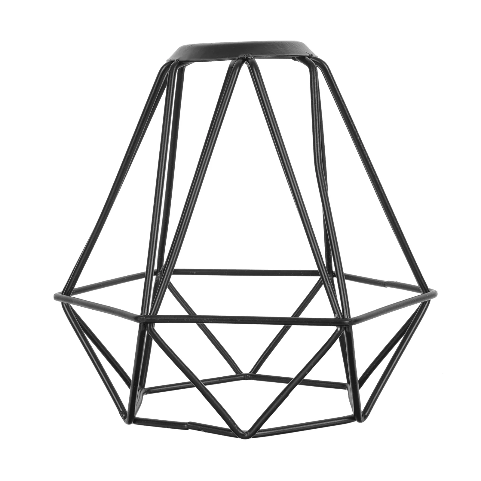

Lamp Shade Cage Lampshade Wire Light Metal Guard Iron Cover Hanging Ceiling Table Industrial Bulb Chandelier Vintage Decorative