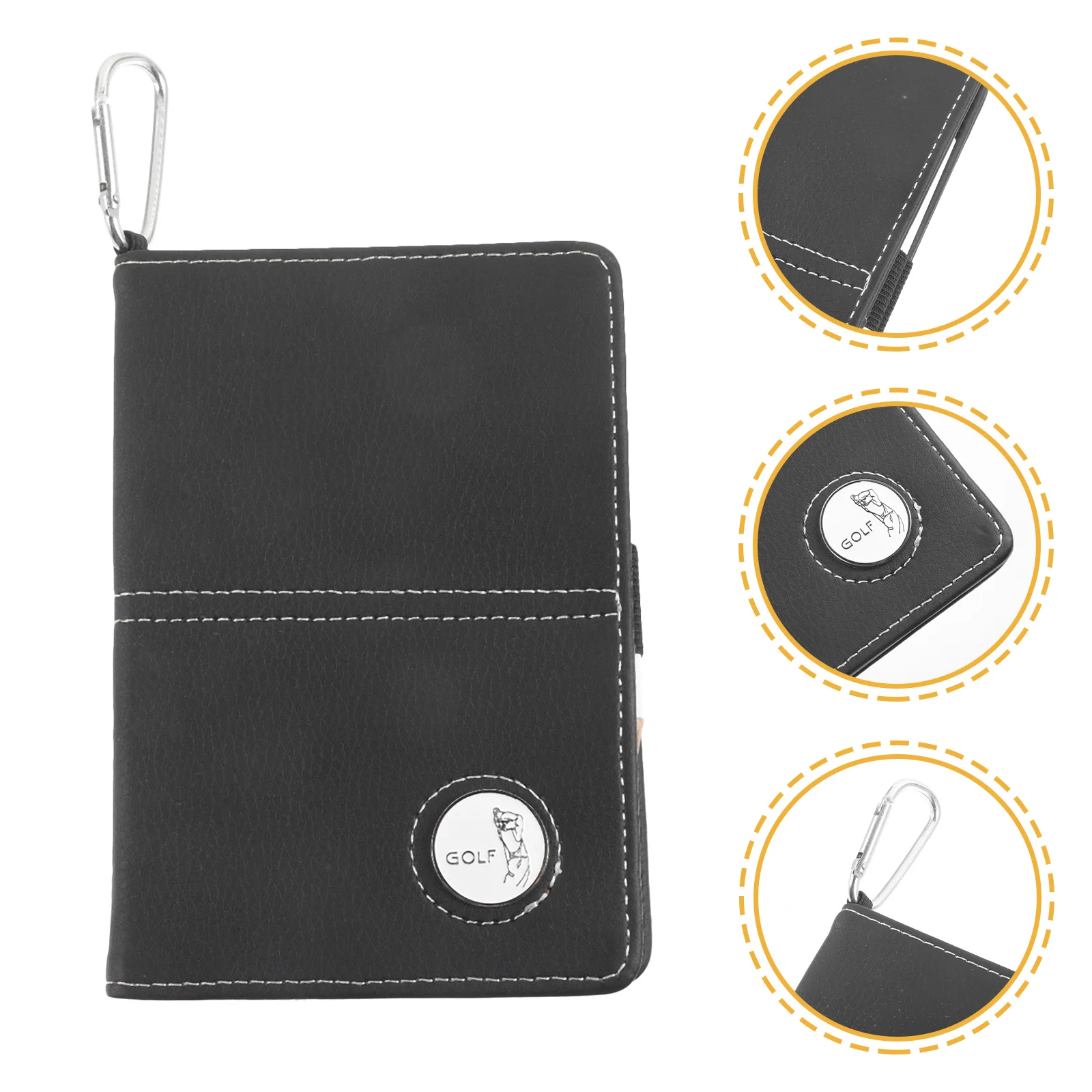 

Golf Scorebook Purse Keeping Notepad Pencil Golfing Recording Tool Golfs