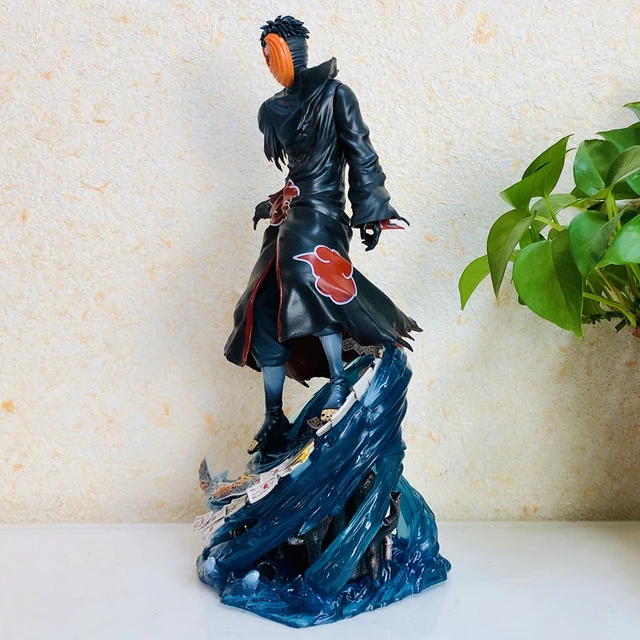 PVC de corpo inteiro em pé Action Figure, Anime Naruto, Akatsuki Uchiha,  Obito, Forma Batalha, Toy Modelo, Birthday Gift, 3 cabeças