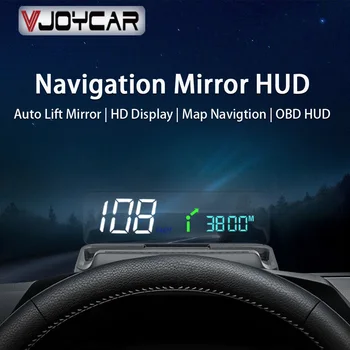 Vjoycar 2022 New Navigation HUD Auto-Lift Mirror Display RPM Speed Projector Oil consumption HUD Performance IOS & Android App 1