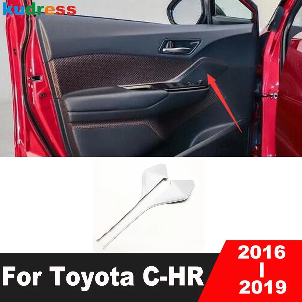 

Матовая Внутренняя Панель для внутренней дверной ручки автомобиля для Toyota CHR 2016 2017 2018 2019