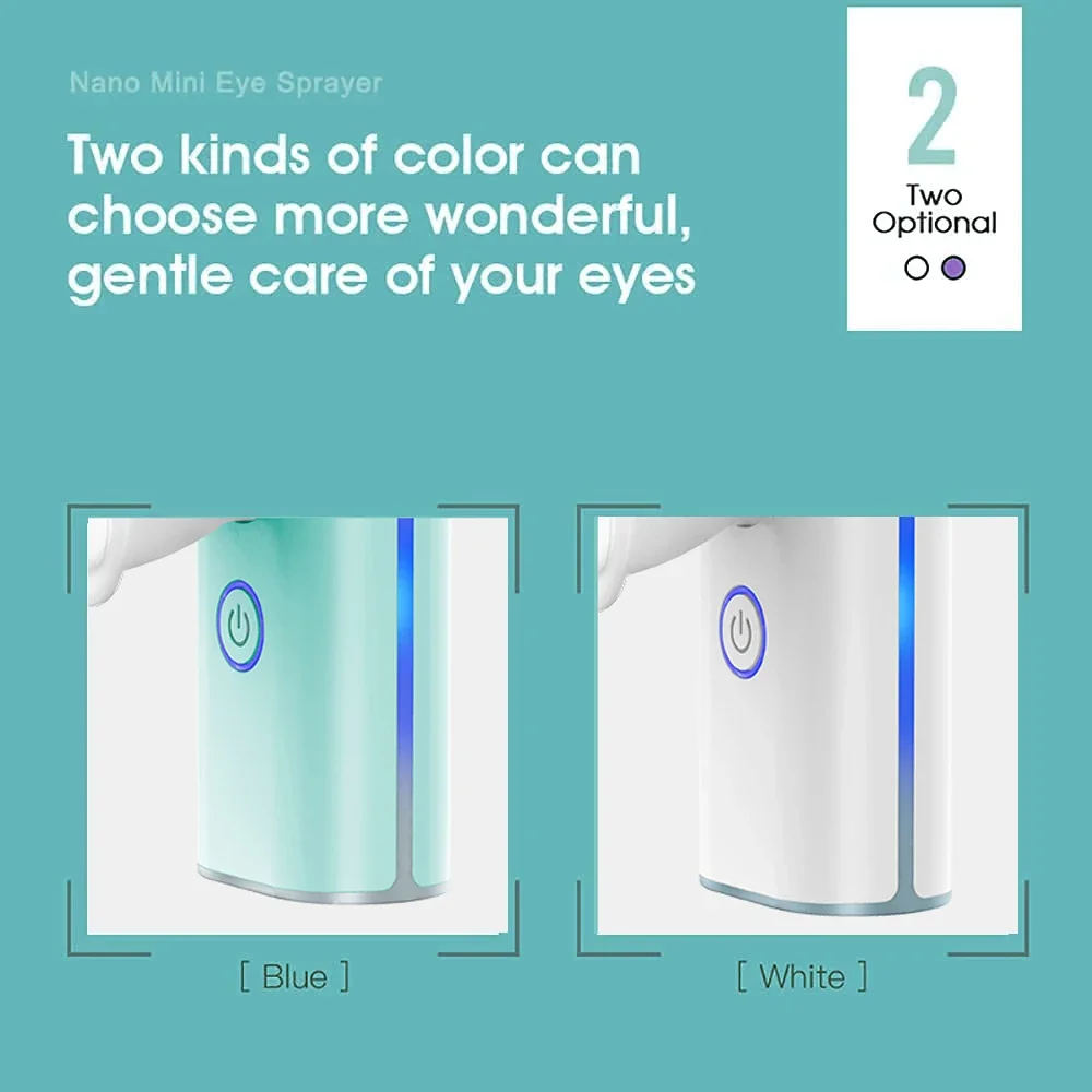 Portable Face Sprayer Eye Sprayer with Nozzle Mini Cool Mist Facial Steamer Handheld Hydrating Mist Sprayer for Face & Eyes