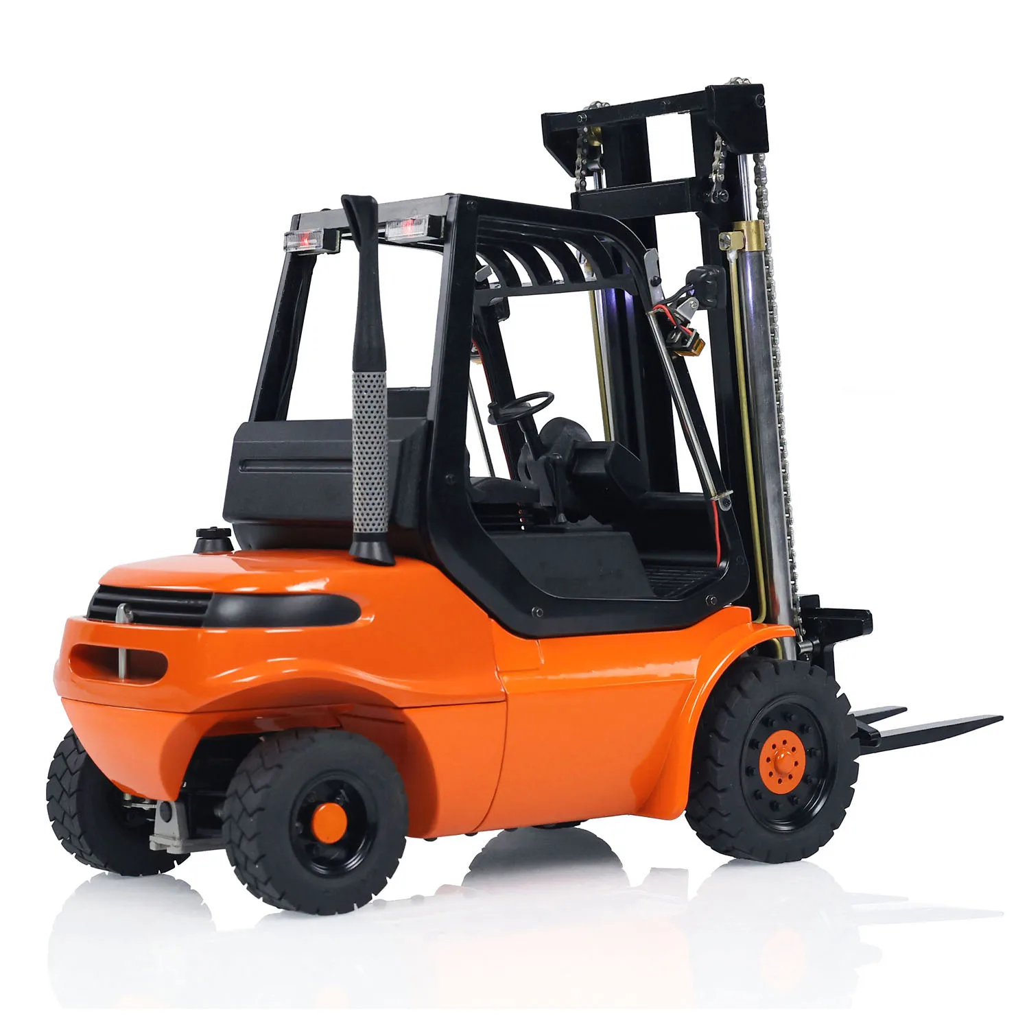 1/14 RC Forklift Metal Hydraulic Wheeled Transfer Car with Sound Light System I6S Construction RC Toys Vehicles Model Gift Model 3
