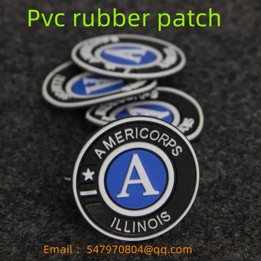 PVC Rubber patch for clothing patches Sew on Hook and Loop Clothes Stickers DIY your own Badges