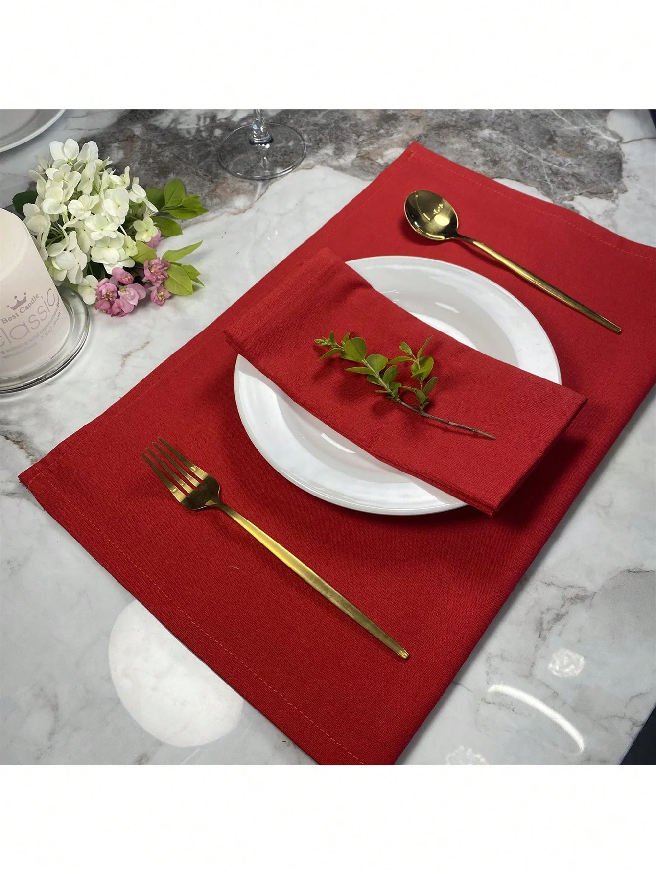 Description Picture 2 of item40x40cm Napkins Table Decoration Napkins For Everyday Use and Wedding Decorations Hotel Napkin