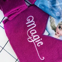 Disney New Autumn and Winter Cute Children Magic Elsa Cartoon Scarf Hat glove three-piece Warm Boy Girl Child christmas hat 4