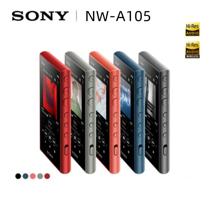 オーディオ機器 ポータブルプレーヤー Sony NW-A105 MP3 Music Player High Resolution Lossless Walkman WIFI Player  Small Portable Without Headphones NWA105 16GB MP3